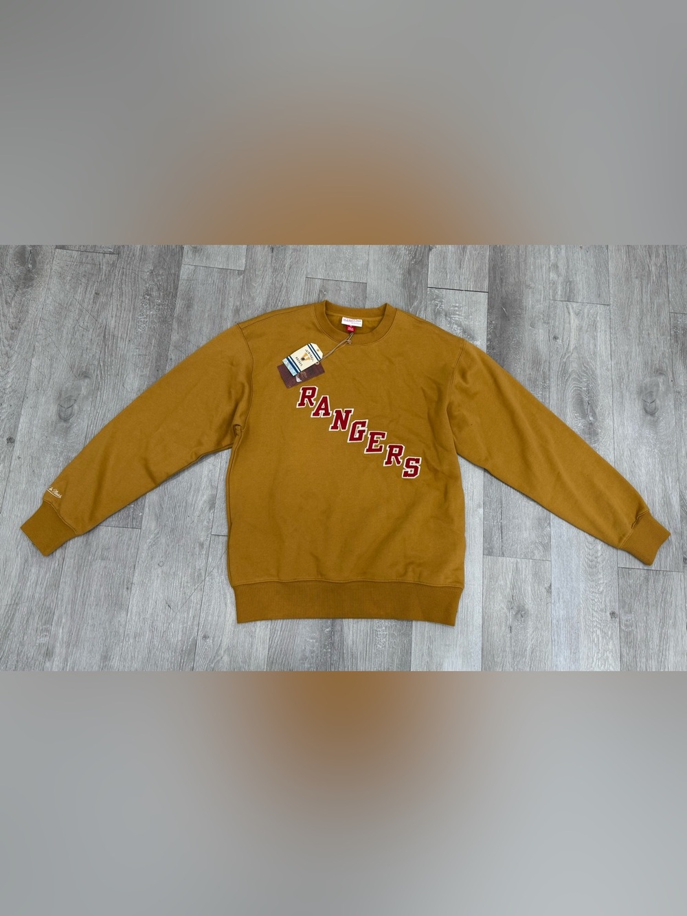 NY Rangers Mitchell & Ness Vintage Hockey Pullover Crewneck Sweater Men Large